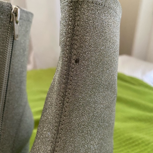 By FAR Silver Glitter Sofia Ankle Boots EU 36 US 6 - Picture 4 of 7
